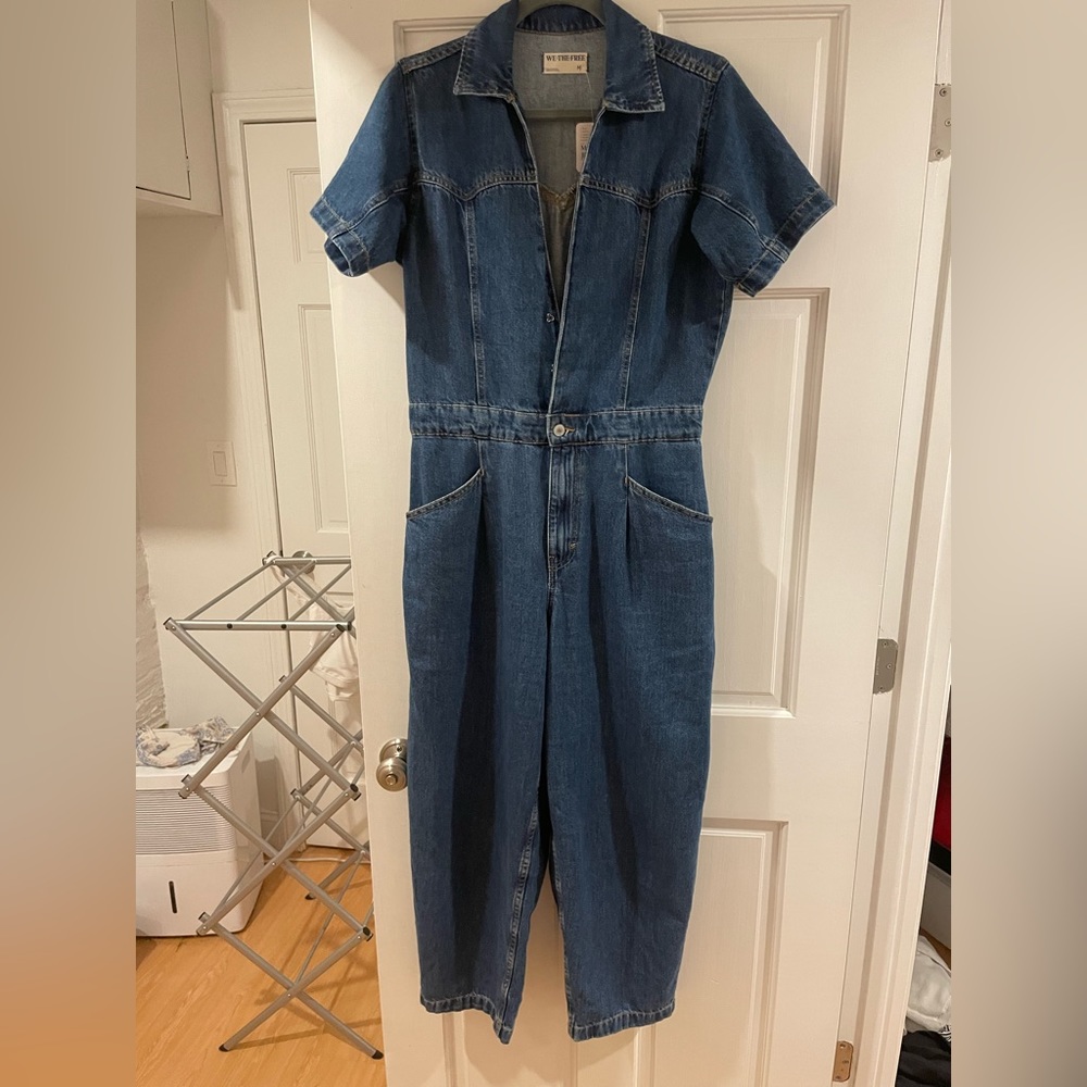 We The Free Indigo Denim Jumpsuit